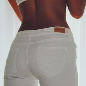 aeropostale white cropped jeggings